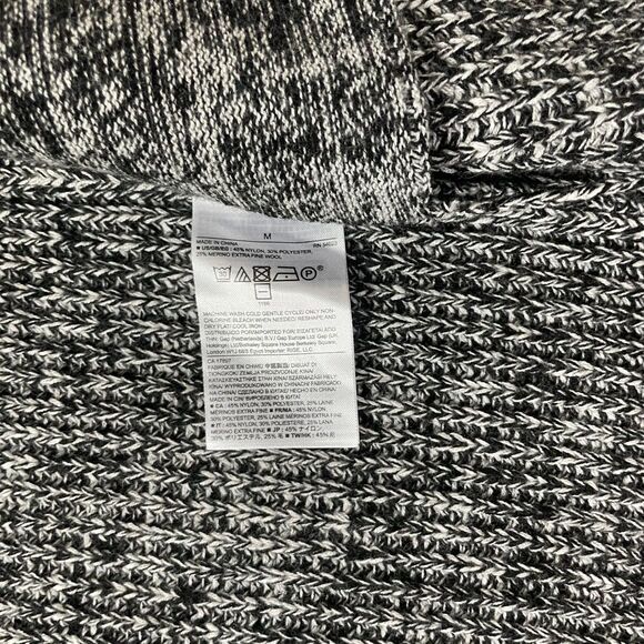 Banana Republic Cardigan Wool Open Front Sleeveless Gray Sweater Women's Size M - Picture 7 of 9